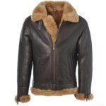 Leather Shearling Brown Fur Jacket