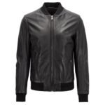 Leather Black Jacket Men
