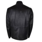 Men's Black Cafe Racer Jacket Leather - Image 4