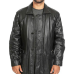 MEN'S BLACK REAL LEATHER COAT (Copy)