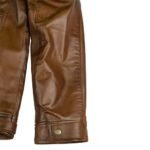 Men’s Light Brown Leather Jacket In Cafe Racer - Image 6