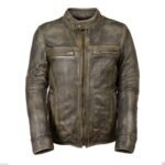 Men’s Brown Distressed Leather Jacket
