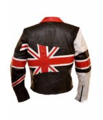 Leather British Flag Union Jack Jacket - Image 4