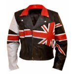 Leather British Flag Union Jack Jacket