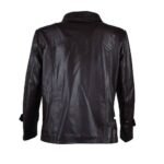 Cafe Racer Black Leather Jacket Men’s - Image 3