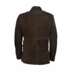 Casual Men’s Brown Suede Blazer In Genuine Leather - Image 3