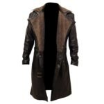 Men's Genuine Long Leather Trench Coat - Image 3