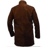 Seal Leather Long Brown Suede Coat - Image 3