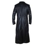 Leather Long Coat Men's In Black - Image 3