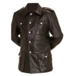 Men’s Dark Brown Leather Coat