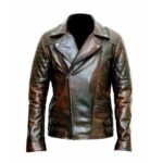 Men’s Brando Distressed Brown Leather Jacket