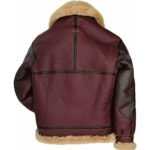 Men Fur Collar Pure Leather Jacket - Image 3