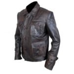 Genuine Leather Distressed Jacket For Men’s - Image 2