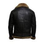 Ginger Fur Collar Shearling Leather Jacket - Image 2