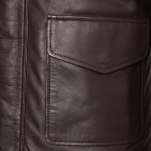 Indiana Jones Harrison Ford Dark Brown Leather Jacket