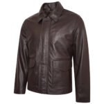 Harrison Ford Indiana Jones Dark Brown Leather Jacket