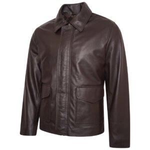 Harrison Ford Indiana Jones Dark Brown Leather Jacket
