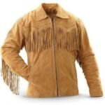 Fringe Suede Jacket In Leather