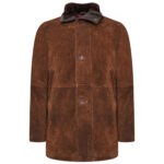 Longmire Robert Taylor Long Brown Suede Coat - Image 5