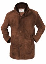 Longmire Robert Taylor Long Brown Suede Coat - Image 4
