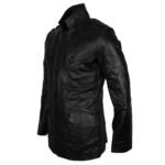 Men’s Black Leather Coat - Image 4