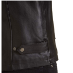 Men’s Brown Leather Cafe Racer Jacket - Image 4