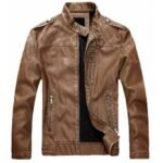 Cafe Racer Retro Jacket Men’s In Brown Leather