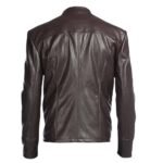 Men’s Brown Biker Soft Leather Jacket - Image 3