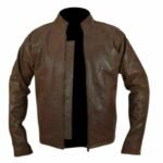 Men’s Cafe Racer Jacket In Brown Leather