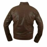 Men’s Cafe Racer Jacket In Brown Leather - Image 3