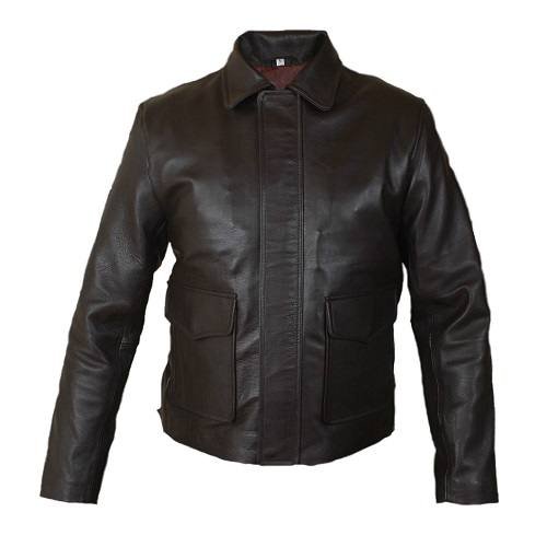 MENS-CAFE-RACER-DARK-BROWN-LEATHER-JACKET.jpg Men's Dark Brown Motorcycle Jacket - Image 1