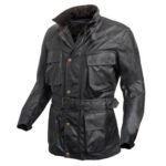 Leather Black Coat Men’s