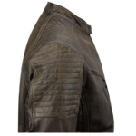 Cafe Racer Men’s Retro Jacket In Brown Leather - Image 3