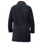 Men’s Long Suede Coat In Leather - Image 3