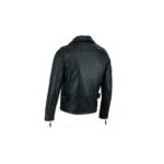 Men’s Top Black Biker Leather Jacket - Image 3