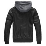 Bomber Jacket With Removable Hood For Men - Image 2