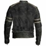 Cafe Race Men’s Black Retro Style Jacket - Image 4