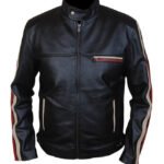 Retro Cafe Racer Leather Jacket