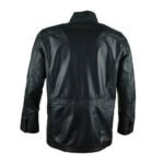 STYLISH BLACK LEATHER BLAZER FOR MEN - Image 3