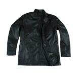 STYLISH BLACK LEATHER BLAZER FOR MEN - Image 4