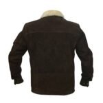 Shearling Leather Suede Brown Jacket - Image 3