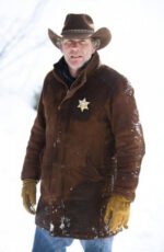 Longmire Robert Taylor Long Brown Suede Coat - Image 2