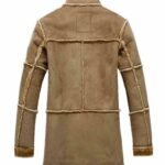 Vintage Brown Men’s Long Shearling Coat - Image 2