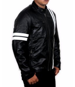 Driver San Francisco John Tanner Jacket Black Biker Slim Fit Rider Gaming Jacket - Image 2