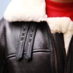 Men's Brown B3 Flight Leather Jacket With PU Fur Shearling Lining - Image 4