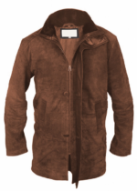 Longmire Robert Taylor Long Brown Suede Coat
