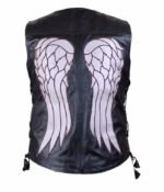 The Walking Dead Daryl Dixon Angel Wings Vest In Black