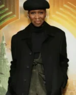 Cynthia Erivo Wicked 2025 Black Overcoat