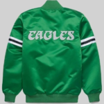 HOMAGE-X-Eagle-Starter-Green-satin-Bomber-Jacket