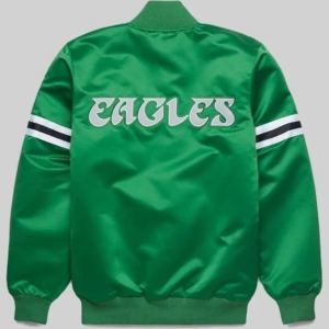 HOMAGE-X-Eagle-Starter-Green-satin-Bomber-Jacket